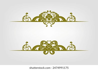 Classic Vitage Wedding Vector Ornaments Frames Separator Elements Classic Vintage Wedding Invitation Hand Drawn