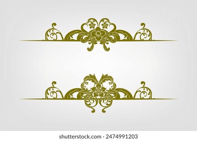 Classic Vitage Wedding Vector Ornaments Frames Separator Elements Classic Vintage Wedding Invitation Hand Drawn