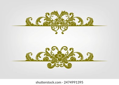Classic Vitage Wedding Vector Ornaments Frames Separator Elements Classic Vintage Wedding Invitation Hand Drawn