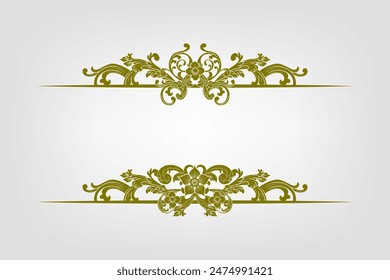 Classic Vitage Wedding Vector Ornaments Frames Separator Elements Classic Vintage Wedding Invitation Hand Drawn