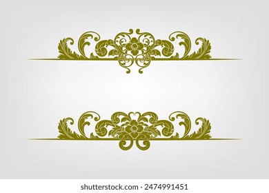 Classic Vitage Wedding Vector Ornaments Frames Separator Elements Classic Vintage Wedding Invitation Hand Drawn