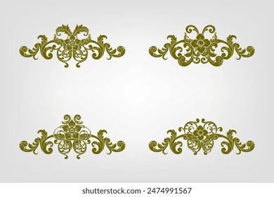 Classic Vitage Hochzeit Vektorgrafik Ornamente Rahmen Trenner Elemente Classic Klassische Hochzeit Einladung Handgezeichnet