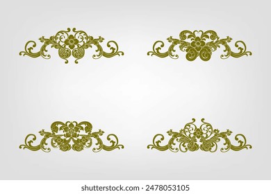 Classic Vitage Wedding Vector Ornaments Frames Separator Elements Classic Vintage Wedding Invitation Hand Drawn