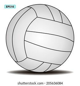 Classic Volleyball Vector Illustration Stock Vector (Royalty Free ...