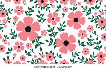 Classic wallpaper seamless floral pattern background valentine.