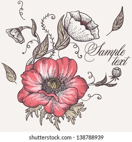 classic wallpaper seamless vintage flower pattern