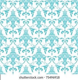 classic wallpaper with Victorian ornament, seamless pattern