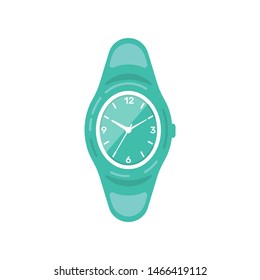 Classic watche vector icon. Watch for businessman or fashion clock.