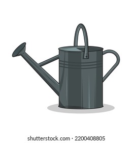 El riego clásico puede ser una ilustración vectorial aislada en el fondo blanco. Se aplica como herramienta de plantas de riego.