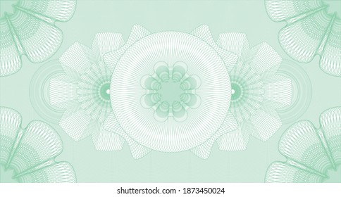 Klassisches Wasserzeichen. Banknoten. Illustration. Komplexes Design. 