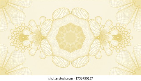 Classic watermark. Banknotes. Vector illustration. 