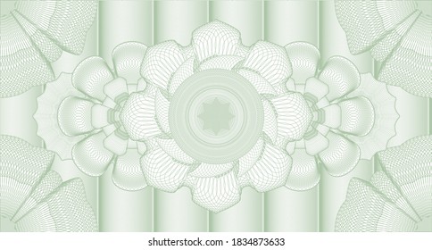 Marca de agua clásica. Billetes. Ilustración vectorial. Diseño complejo. 