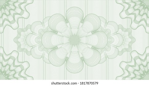 Classic watermark. Guilloche background. Illustration. Complex design. 