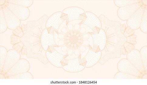 Classic watermark. Pattern money. Vector illustration. Detailed design. 