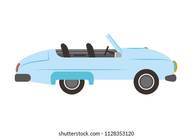 classic wedding car isolated icon