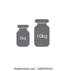 classic weights icon. Simple element illustration. classic weights symbol design template. Can be used for web and mobile on white background