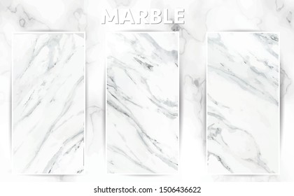 Classic White Grey Marble Template Abstract Marble Background for Designs, Posters, Brochure, Banners, Cards.