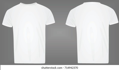 Classic white t shirt. vector illustration