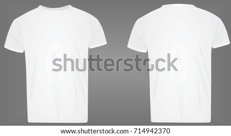 Classic white t shirt. vector illustration