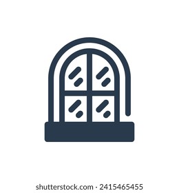 Classic Window Vector Icon Illustration