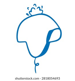 Classic winter trapper hat illustration for cold weather clothing collection