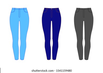 types of blue jeans color