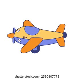 Classic wooden airplane toy for imaginative play