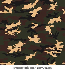 
Clásico camuflaje de patrones de bosques repite el estilo de moda de la calle.