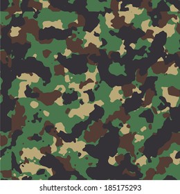 Classic woodland seamless vector camo pattern.
200+ camo textures in my portfolio.