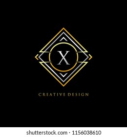 Classic X Letter Geometric Logo