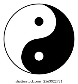 classic Ying yang simple icon