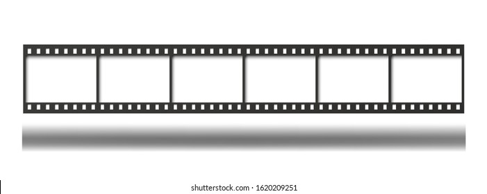 Classical 35 mm film strip. Vector illustration.