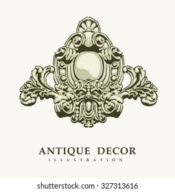 Classical antique decor. Vector illustration.