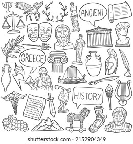 Classical Antiquity Doodle Icons