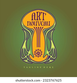 Bilder des klassischen Jugendstil-Hintergrundbildes Vektorgrafiken für Ihr Arbeitslogo, Handelsartikel-T-Shirt, Aufkleber und Etikettendesigns, Poster, Grußkarten für Werbeunternehmen 