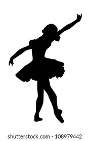 Classical ballet silhouette