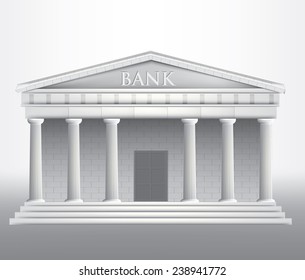 classical bank building. 