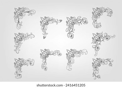 Classical Baroque Filigree Decoration Ornament Vintage Floral Border Style Antique Art Retro

Decorative corners and dividers. Ornamental curls border, royal ornaments and vintage filigree ornament