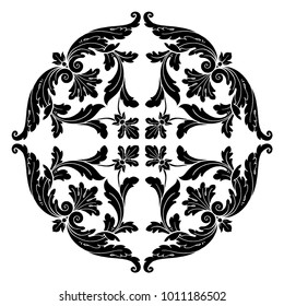 Classical baroque vector set of vintage elements for design. Decorative design element filigree calligraphy vector. You can use for wedding decoration of greeting card and laser cutting.
