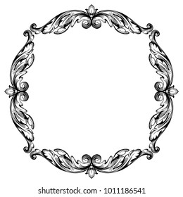 Classical baroque vector set of vintage elements for design. Decorative design element filigree calligraphy vector. You can use for wedding decoration of greeting card and laser cutting.
