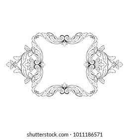 Classical baroque vector set of vintage elements for design. Decorative design element filigree calligraphy vector. You can use for wedding decoration of greeting card and laser cutting.
