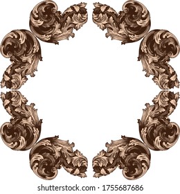 Klassischer barocker Vektorsatz aus Vintage-Elementen für Design. Dekoratives Design Element filigrane Kalligrafie Vektor. Sie können für Hochzeitsdekoration von Grußkarten und Laserschneiden.