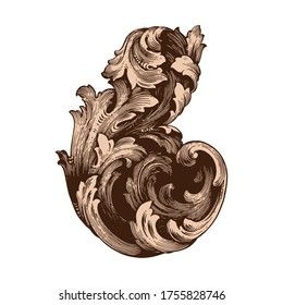Classical baroque vector set of vintage elements for design. Decorative design element filigree calligraphy vector. You can use for wedding decoration of greeting card and laser cutting.
