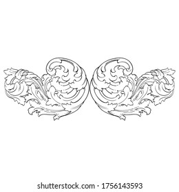 Conjunto clásico barroco vectorial de elementos vintage para el diseño. Vector de caligrafía de filigree de elemento de diseño decorativo. Puedes usar para la decoración de bodas de tarjetas de felicitación y corte láser.