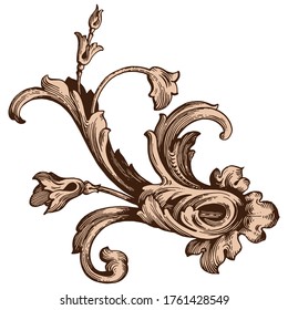 Klassischer barocker Vektorsatz aus Vintage-Elementen für Design. Dekoratives Design Element filigrane Kalligrafie Vektor. Sie können für Hochzeitsdekoration von Grußkarten und Laserschneiden.