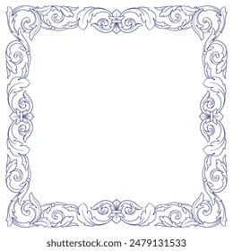 Clásica Vector barroco de elemento vintage para el diseño. Elemento de diseño decorativo Vector de caligrafía de filigrana. Usted puede utilizar para la decoración de la boda de la tarjeta de felicitación y el corte por láser.