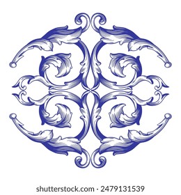 Classical baroque vector of vintage element for design. Decorative design element filigree calligraphy vector. You can use for wedding decoration of greeting card and laser cutting.