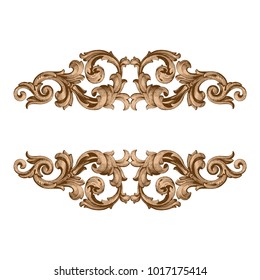 Classical baroque vector of vintage elements for design. Decorative design element filigree calligraphy vector. You can use for wedding decoration of greeting card and laser cutting.