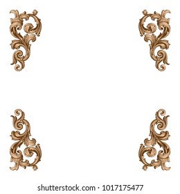 Classical baroque vector of vintage elements for design. Decorative design element filigree calligraphy vector. You can use for wedding decoration of greeting card and laser cutting.