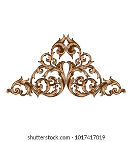 Classical baroque vector of vintage elements for design. Decorative design element filigree calligraphy vector. You can use for wedding decoration of greeting card and laser cutting.